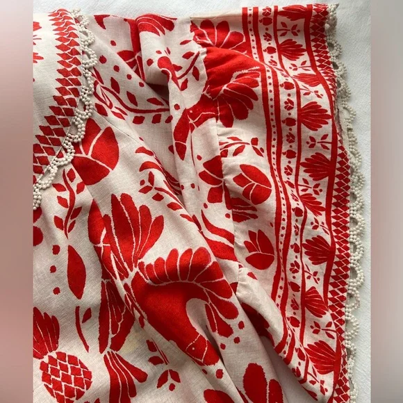 New Farm Rio Jungle Flow Linen Blend Mini Dress Size Large - Picture 6 of 10